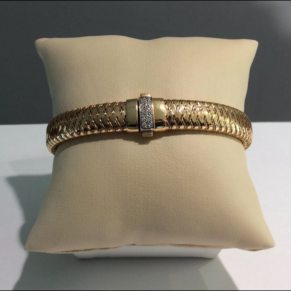 Roberto coin rose gold diamond bracelet